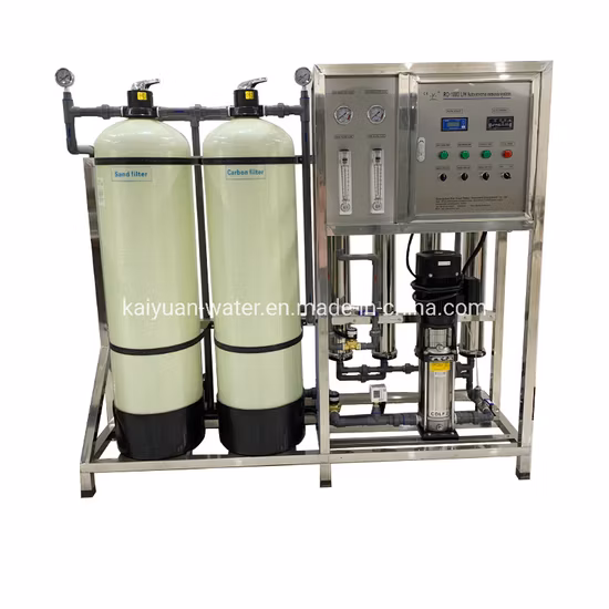Système d'osmose inverse 1000lph Purificateur de filtre à eau Équipement de traitement de l'eau de dessalement Système de purification de l'eau Usine de traitement de l'eau potable RO